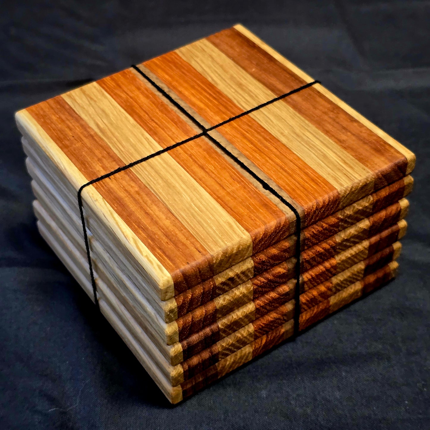Set of 6 Handmade Timber Coasters