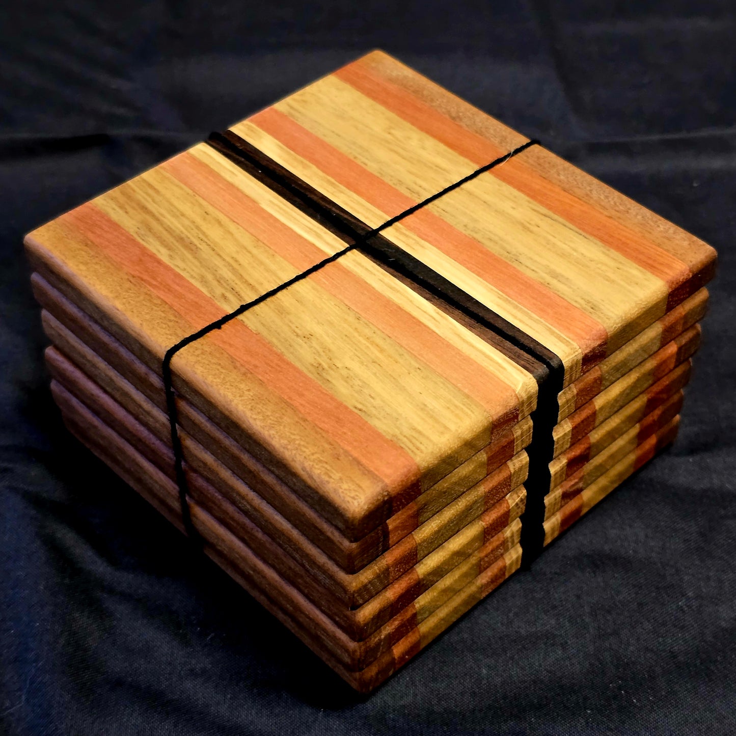 Set of 6 Handmade Timber Coasters