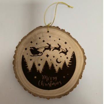Personalised Laser Engraved Christmas Decorations